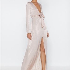 Nasty Gal Satin Maxi Dress